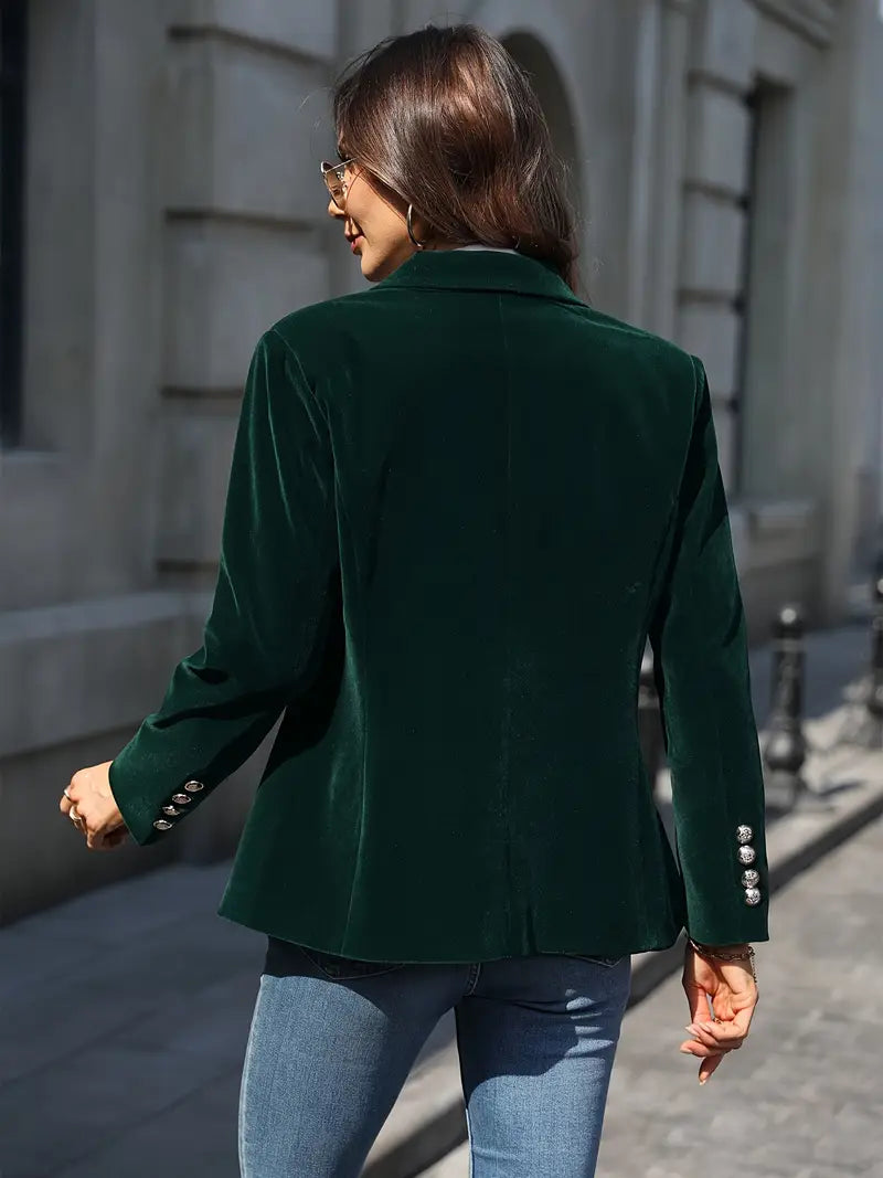 Womens One Button Blazer