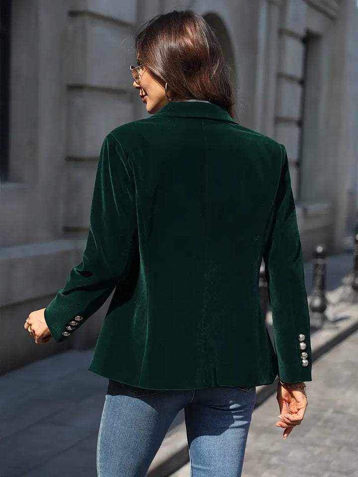 Womens One Button Blazer