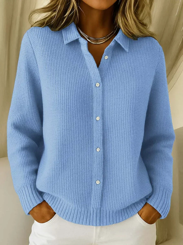 Longline Button Front Knit Cardigan