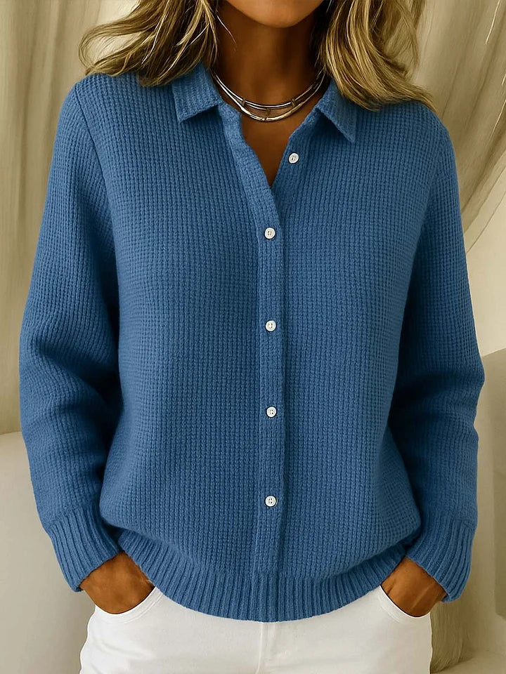 Longline Button Front Knit Cardigan