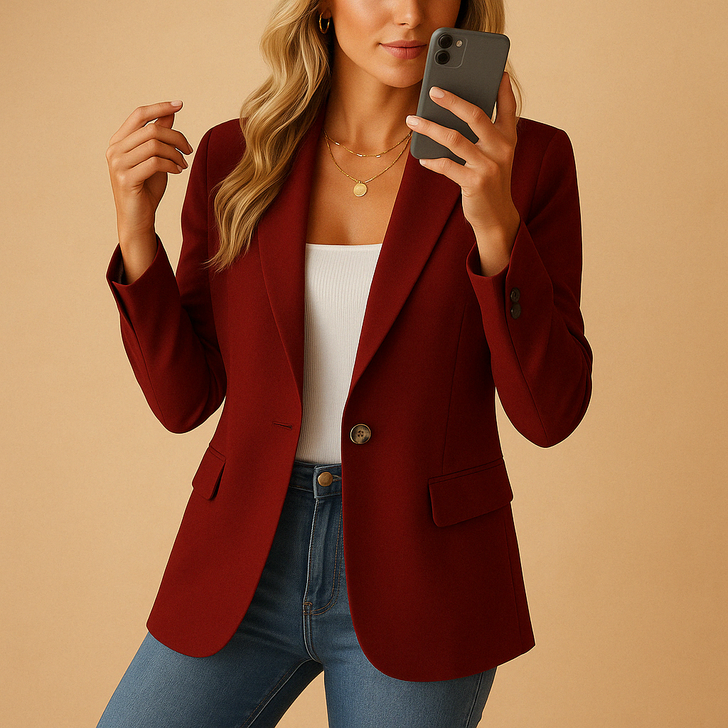 Womens Tailored Fitted Blazer