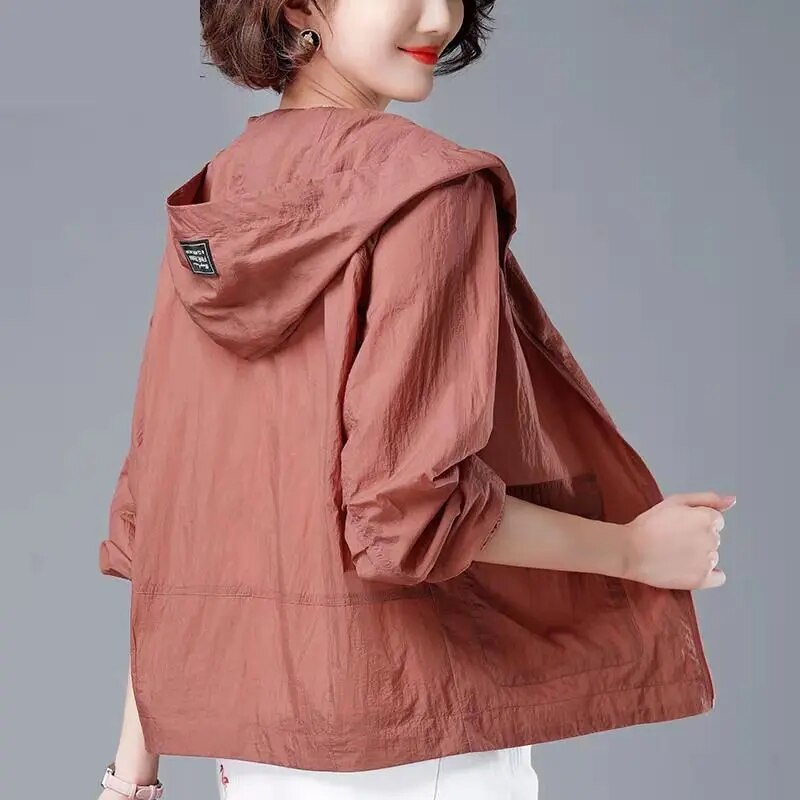 Womens Zip Front Lightweight Jacket