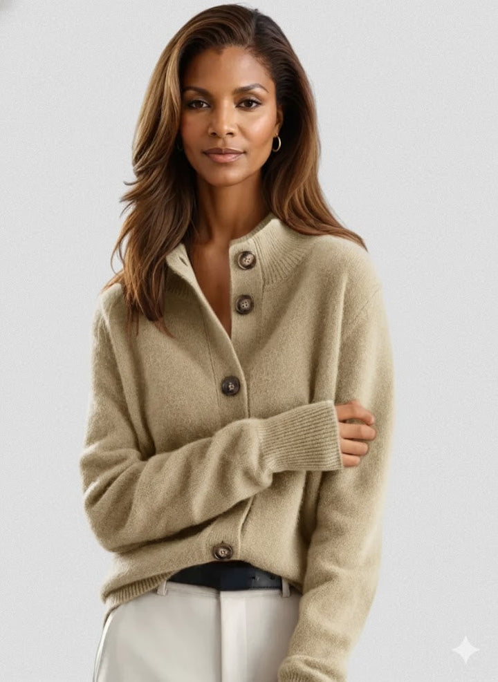 Relaxed Button Front Cardigan