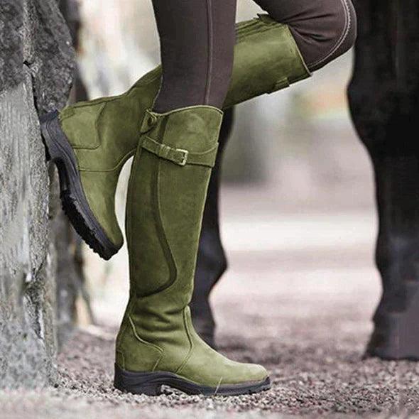 Nollaig | Waterproof Knee High Leather Boots