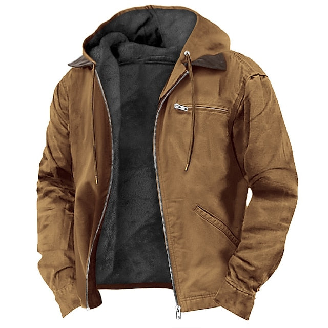 Mens Hooded Outdoor Jacket